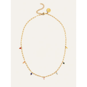 Collana Chic Dancing Stones Acciao Placcato Oro