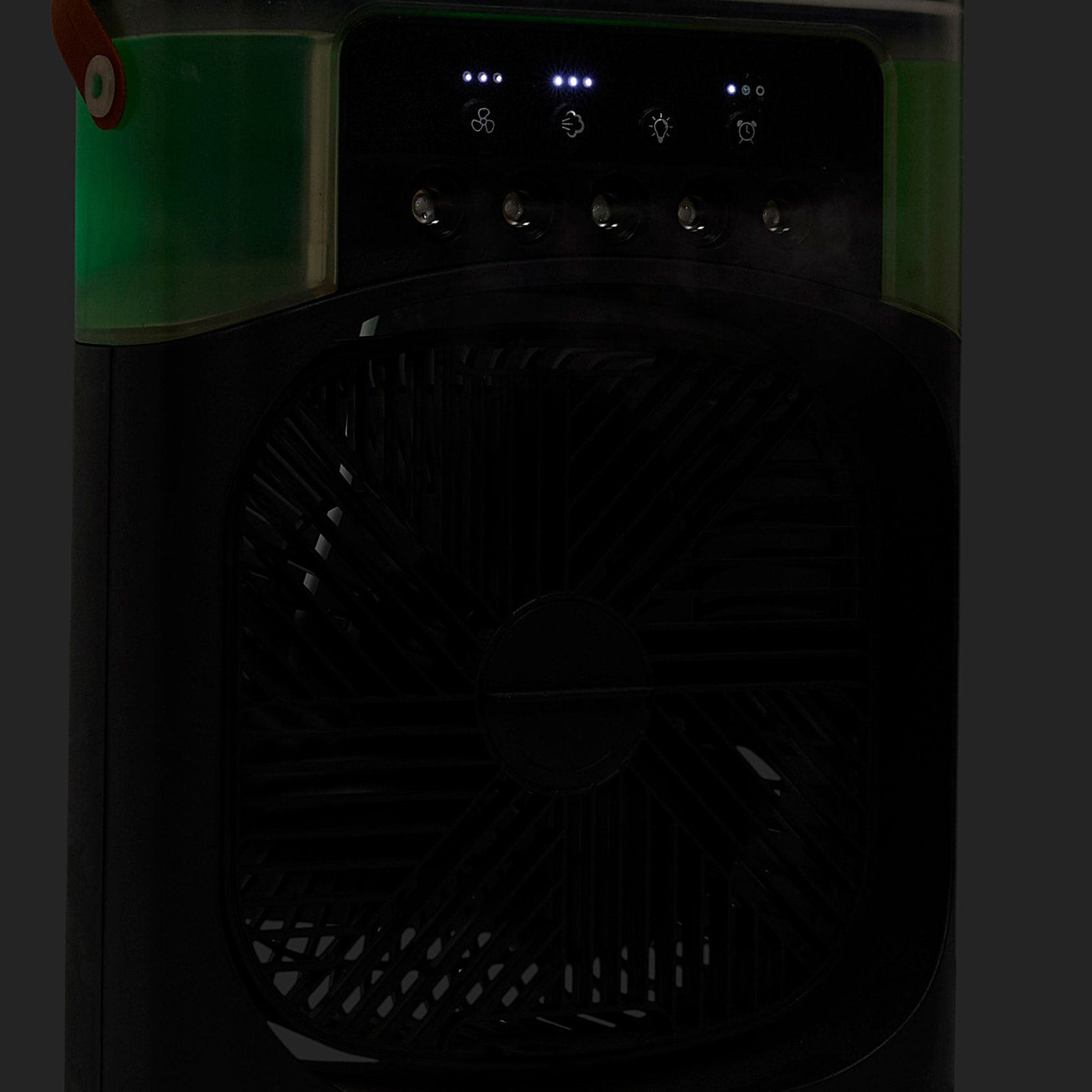 Ventilateur Brumisateur - JE CHERCHE UNE IDEE - LED Retro - Noir
