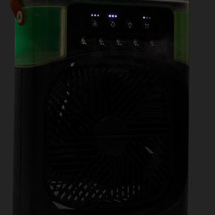 Ventilateur Brumisateur - JE CHERCHE UNE IDEE - LED Retro - Noir