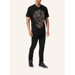 PHILIPP PLEIN Camiseta de cuello redondo y manga corta SKULL