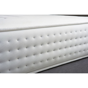 Matelas Vingt-Quatre - 24cm - Ressorts ensachés et mémoire de forme - Tensions allégées - Soutien Ferme