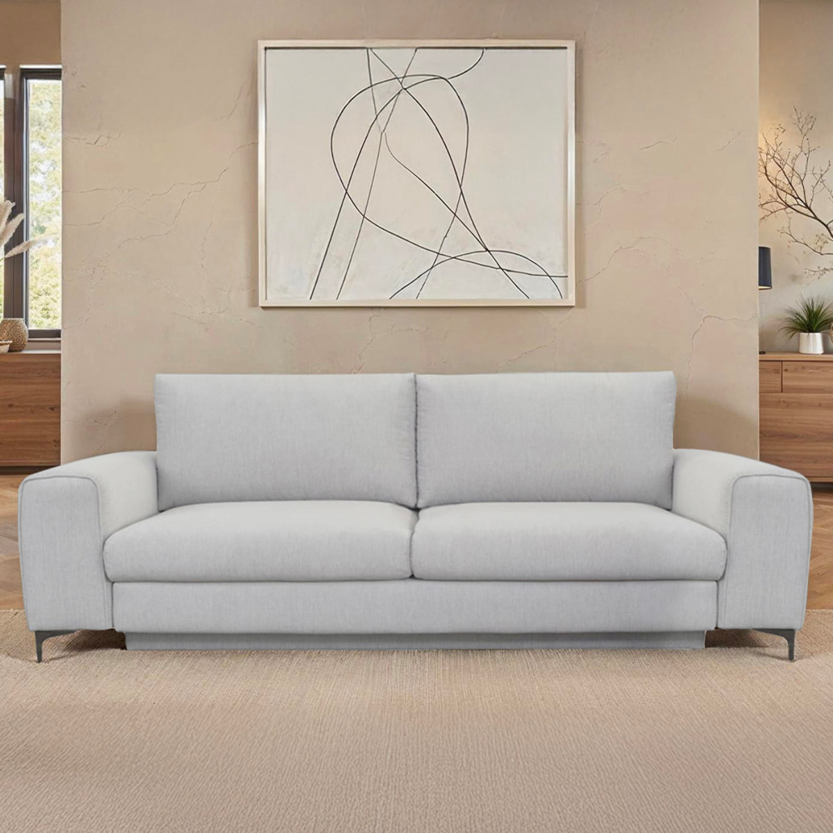 Canapé Tissu Droit Fiesole - 3 Places