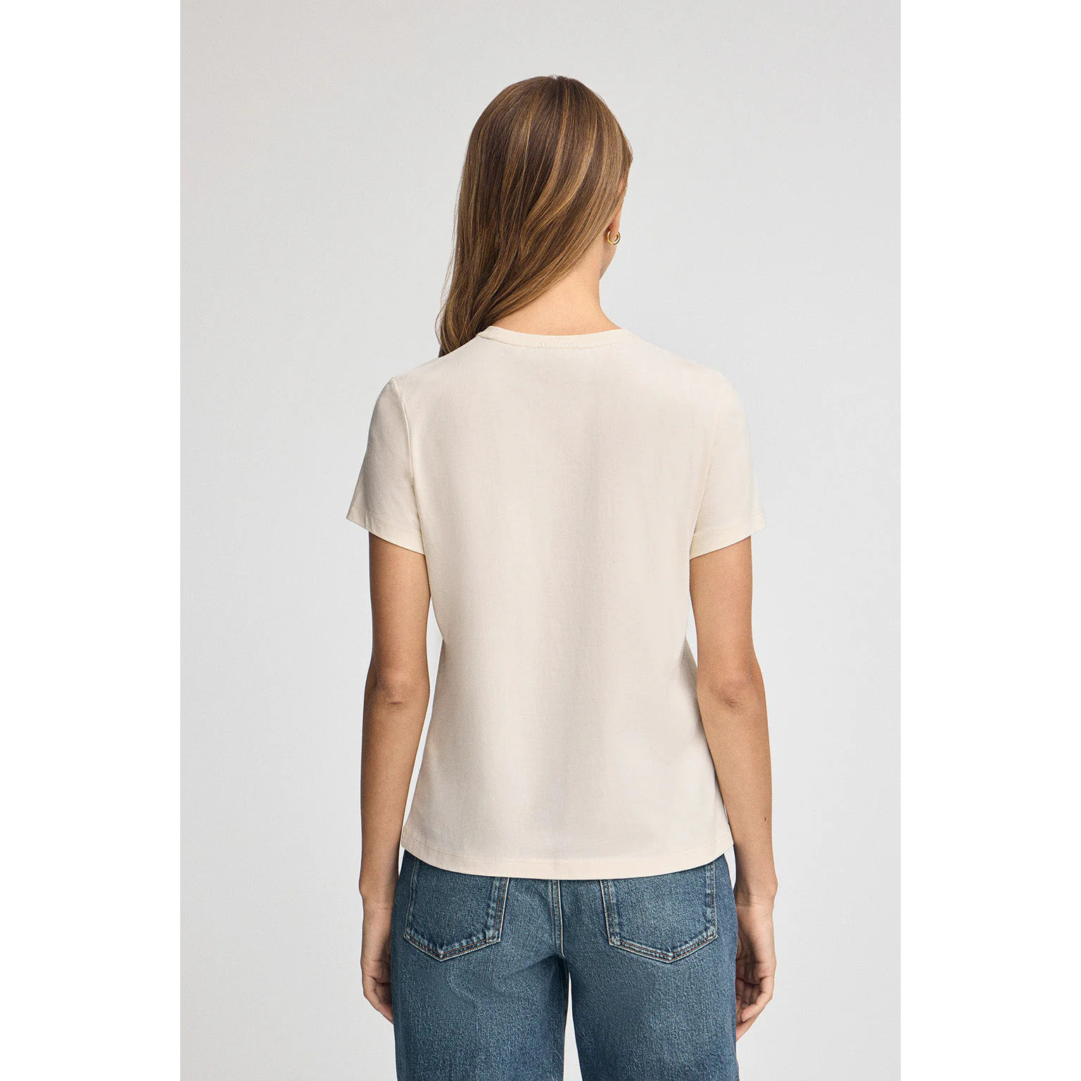 Maglietta ecrù a maniche corte con logo Established 2012 Polo Club