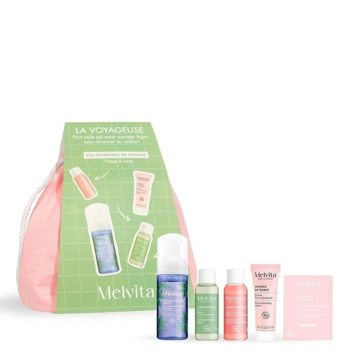 La voyageuse - Mousse Nettoyante Éclat 50ml + 3 Produits