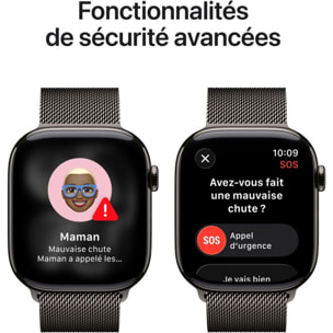 Montre connectée APPLE WATCH 46mm Tit Ardoise Milan Serie 11 M/L Cellular