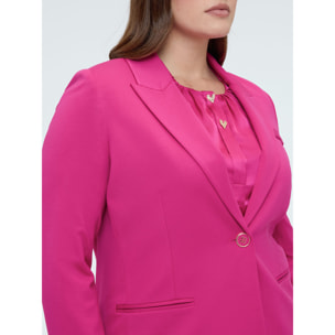 Fiorella Rubino - Blazer in Punto Milano - Fucsia