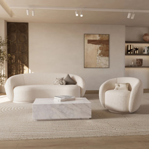 Ensemble canapé, fauteuil et table basse 4 personnes - Izaé