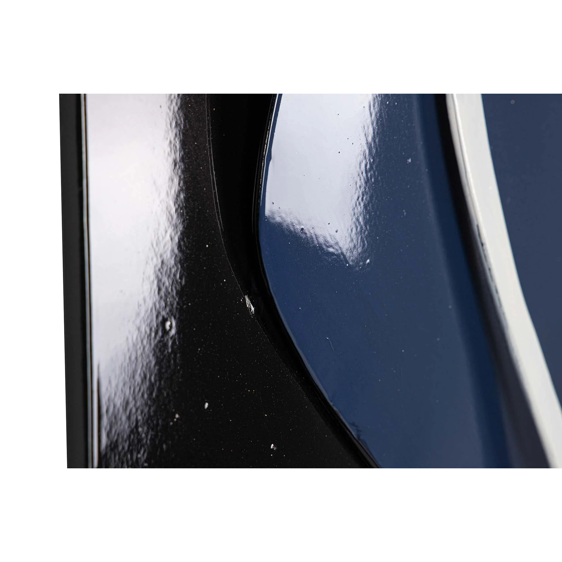 Adorno Pared Metal Negro Azul 66x6x81 Cm