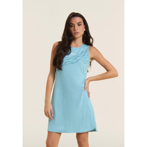 Abito con Motivo Grafico e Dettaglio Cut-Out