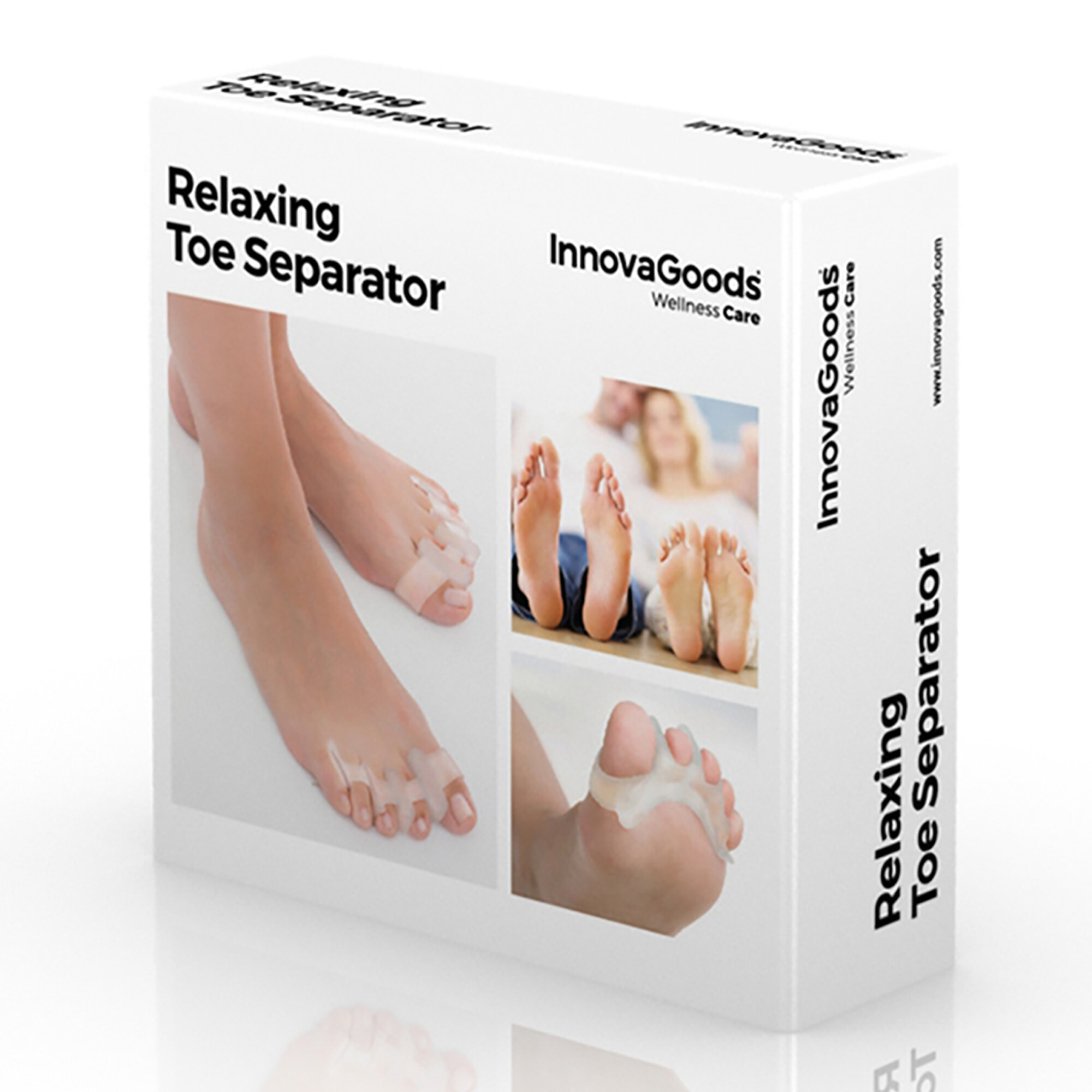 Set di 2 innovativi separatori per dita rilassanti - trasparente