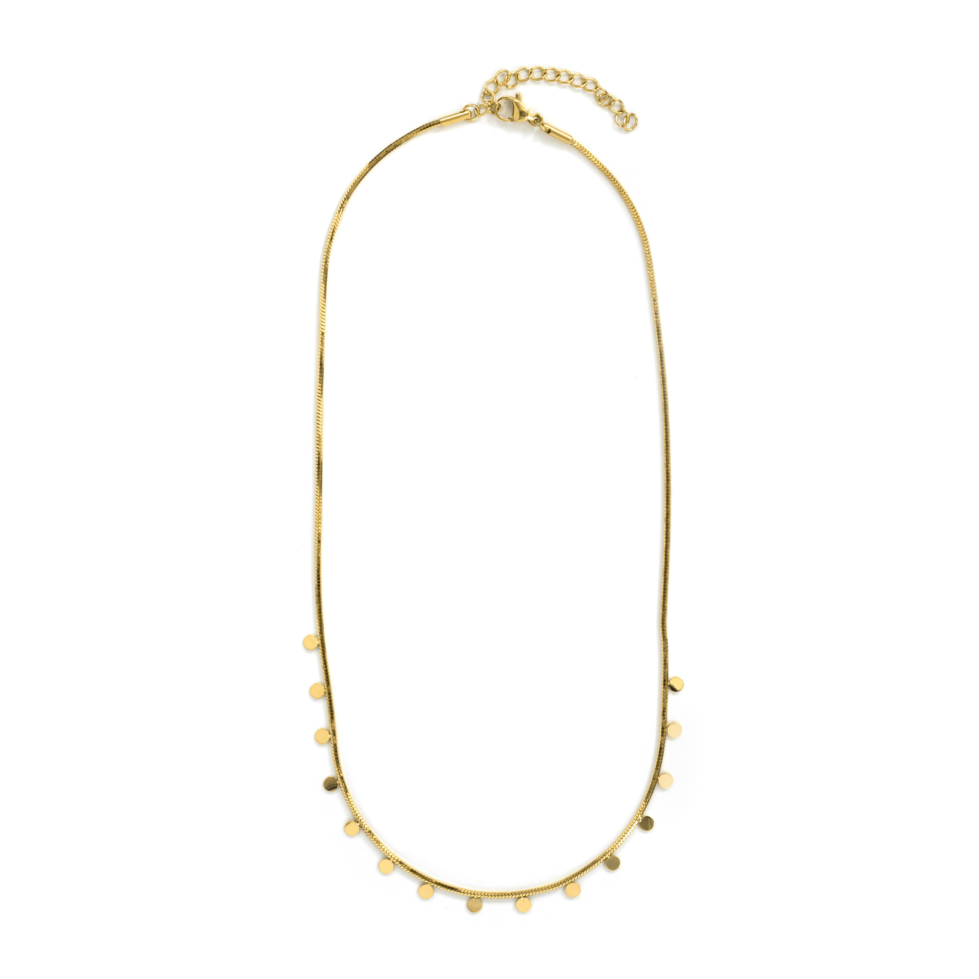 Collar Pilal acabado oro amarillo 18k