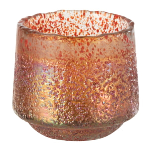 J-Line photophore Pois - verre - orange - medium