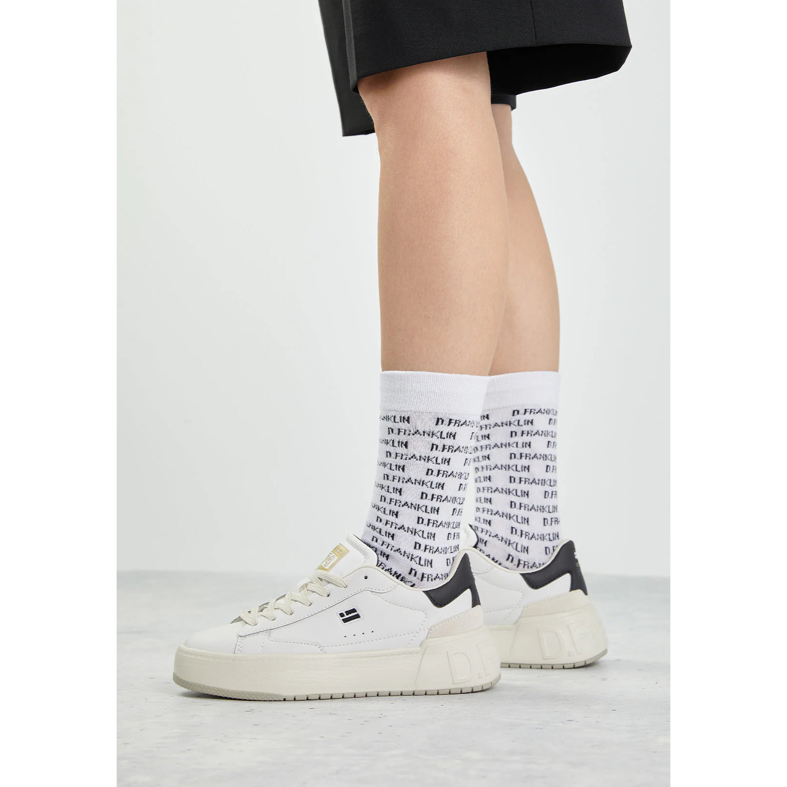 Calcetines Blancos Capital Logo  DF