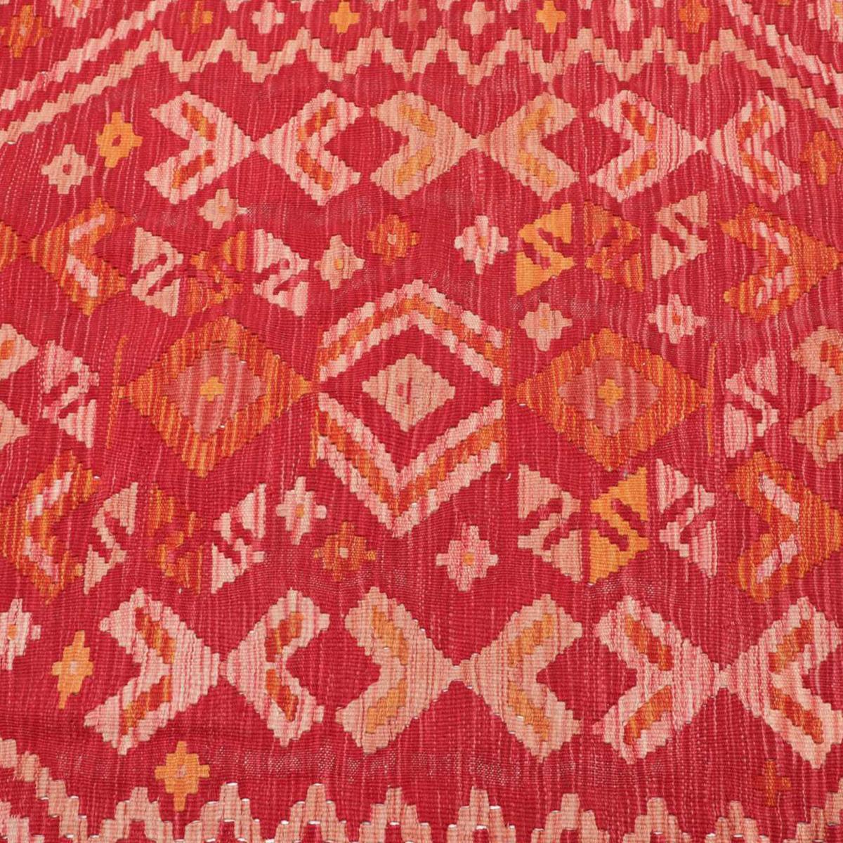 Tapis kilim ethnique, tissé plat artisanal en laine, ODEBO