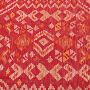 Tapis kilim ethnique, tissé plat artisanal en laine, ODEBO