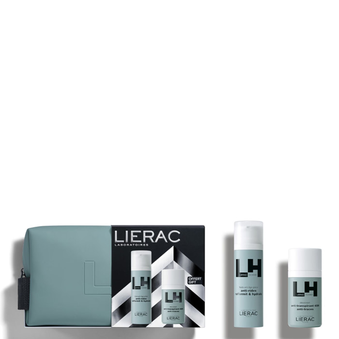 Lierac Homme - Coffret Fluide Anti-Âge Global 50ml + Déodorant 50ml