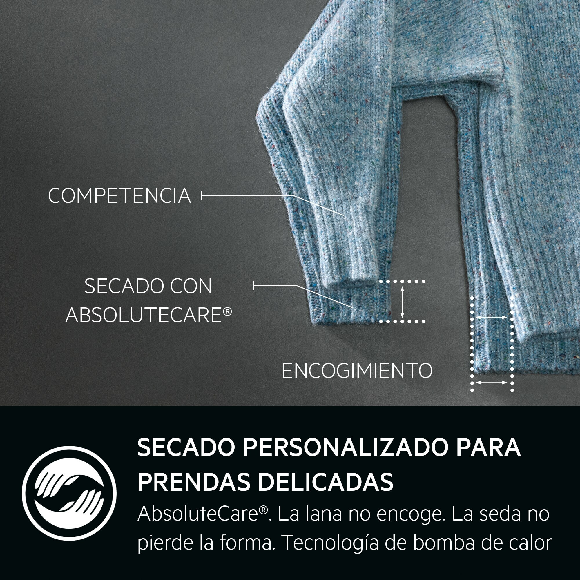 AEG Secadora con Bomba de Calor Serie 8000 AbsoluteCare® de 8 kg TR818A4OB