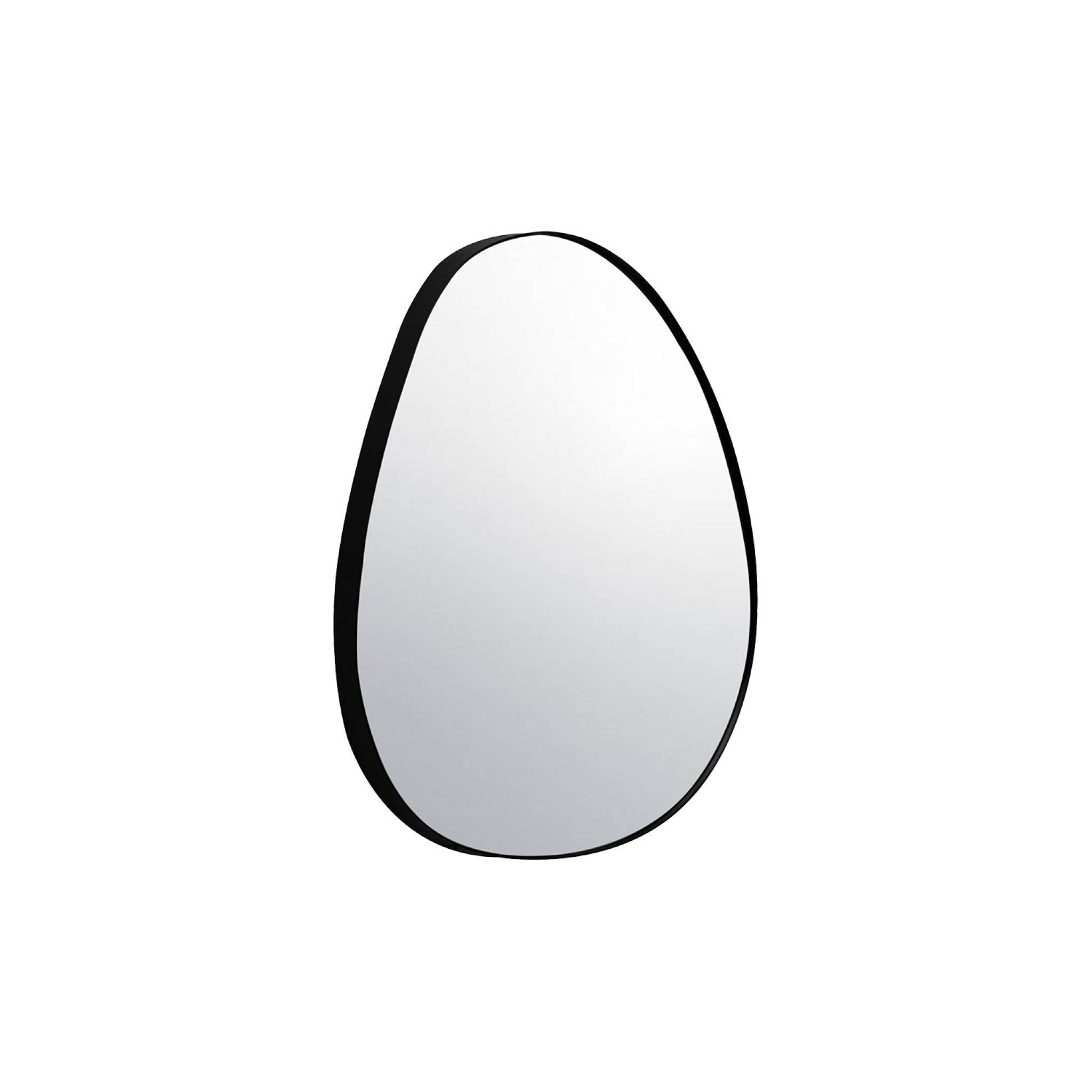Miroir organique en métal noir HARPER