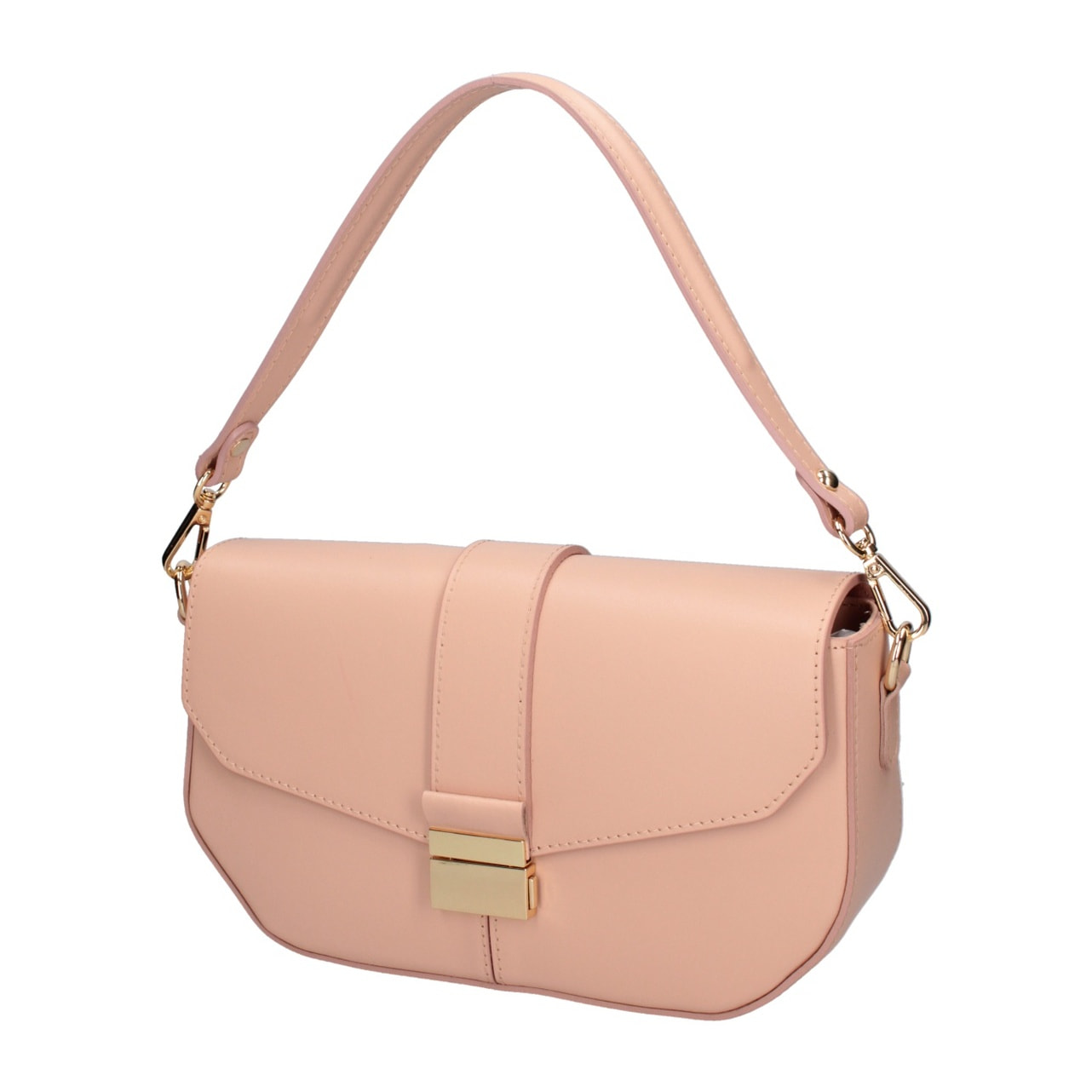 Borsa a spalla da donna - Modello False - Vera pelle - 27.0 x 15.0 x 7.0 cm