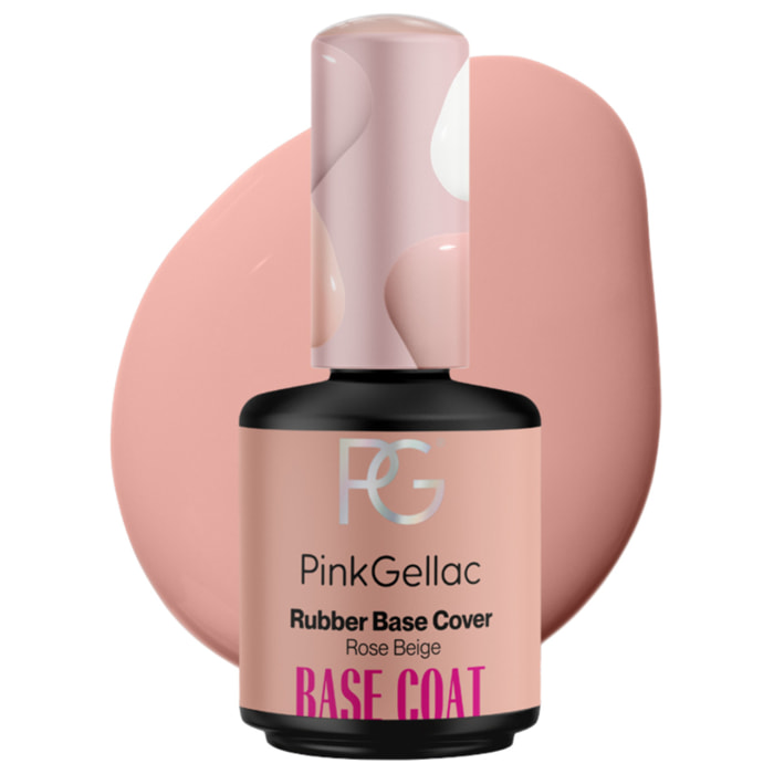 Vernis semi-permanent - Rubber Base Coat - Rose Beige - 15 ml