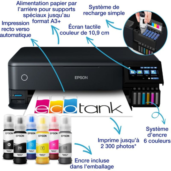Imprimante jet d'encre EPSON EcoTank ET-8550