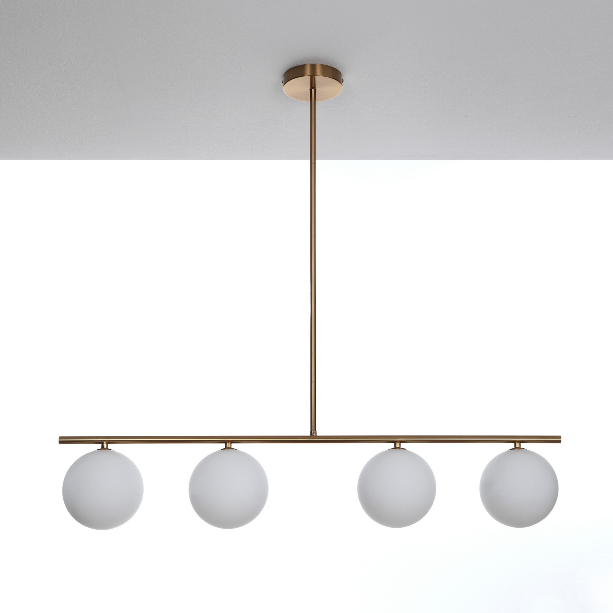 Suspension Tomasucci PARTY EVO, en acier et verre, blanc