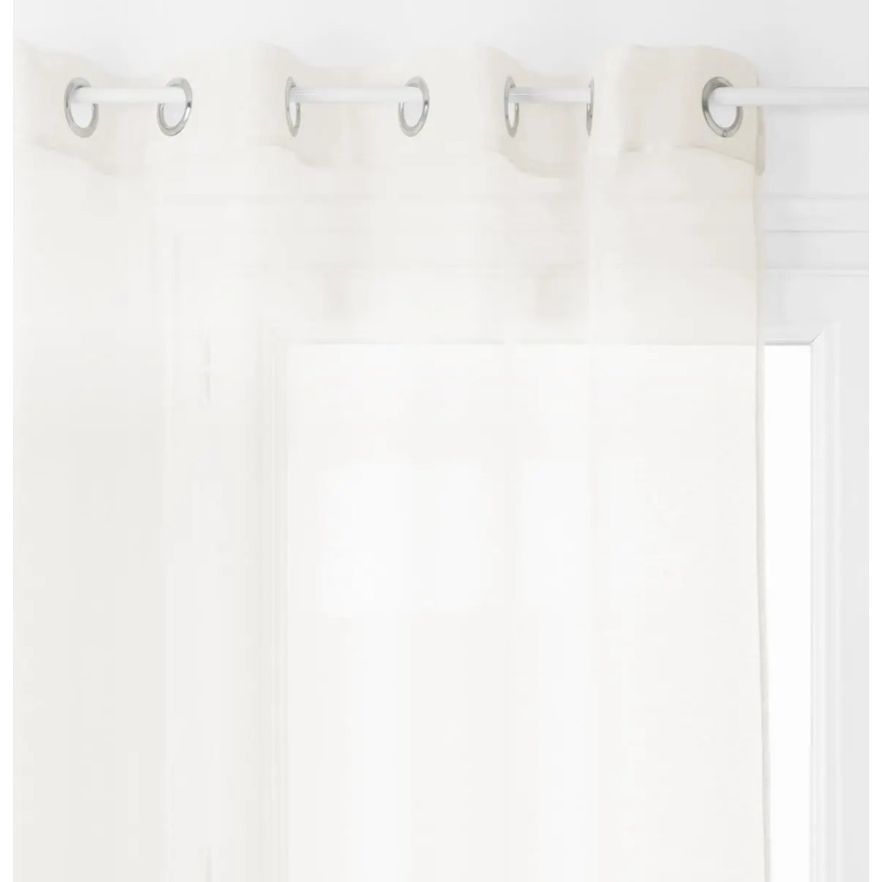Voilage "Moly" blanc ivoire 135x240cm