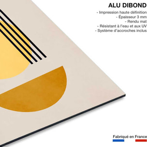 Tableau dessin abstrait Bauhaus n°5 Tableau alu Dibond