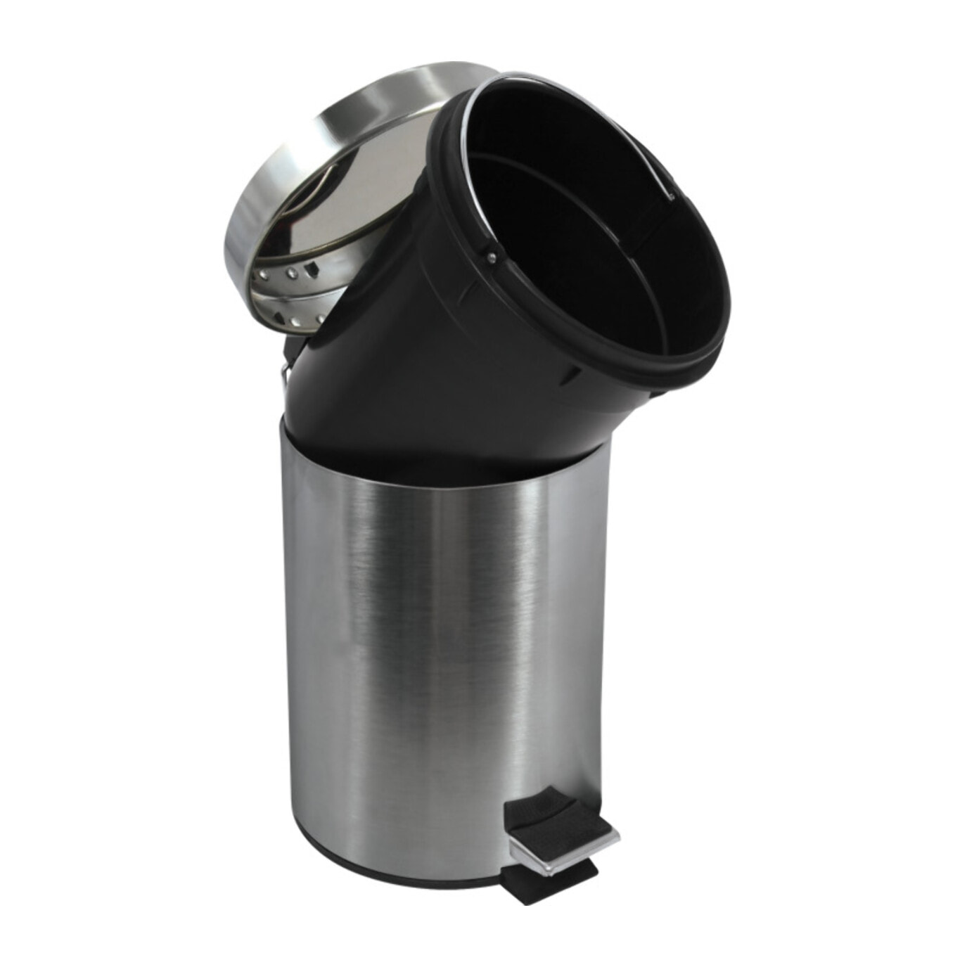 Poubelle à pédale Inox 5L Inox Satiné MSV