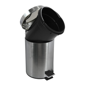 Poubelle à pédale Inox 5L Inox Satiné MSV