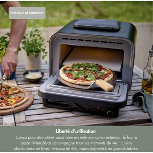 Four à pizza électrique RIVIERA ET BAR QFP550 400° - utilisation intérieure et extérieure