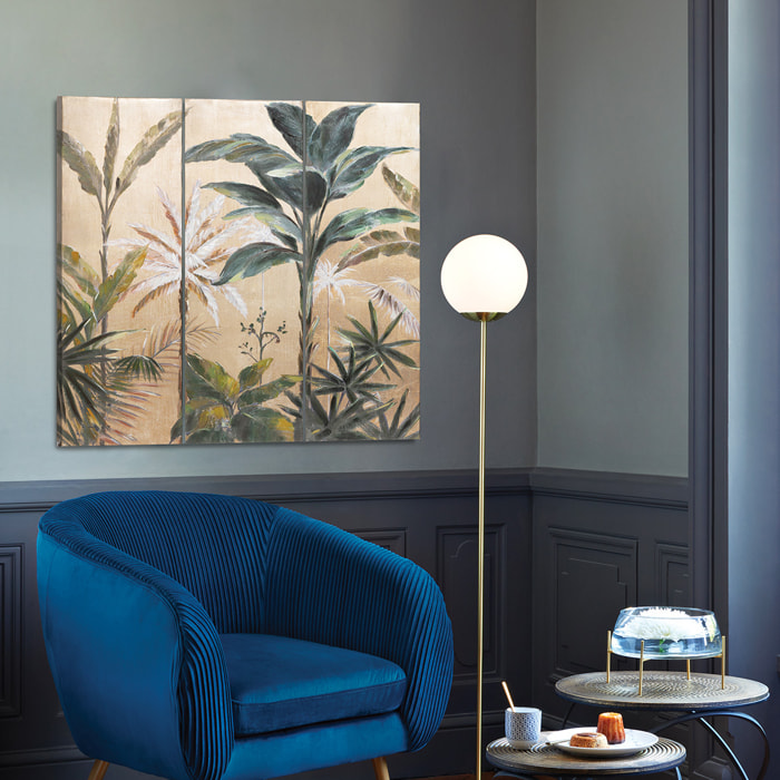 Triptyque imprimé "Jungle" 90x90 cm