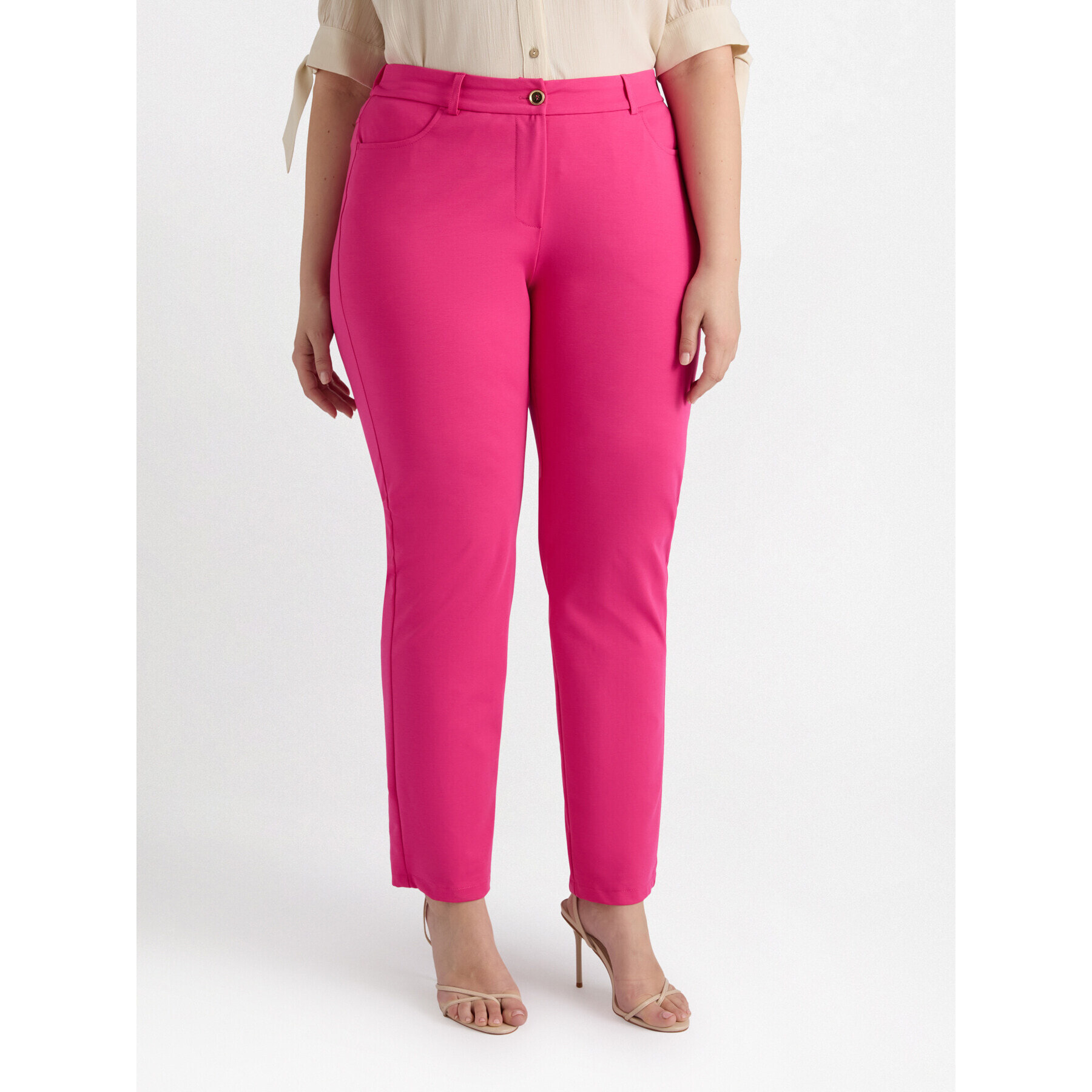 Fiorella Rubino - Pantalones de punto Milán - Fuchsia