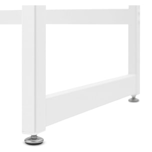 Otari - Scrivania in stile industrial oak con cassetto e vano a giorno, 110x50xH76 cm