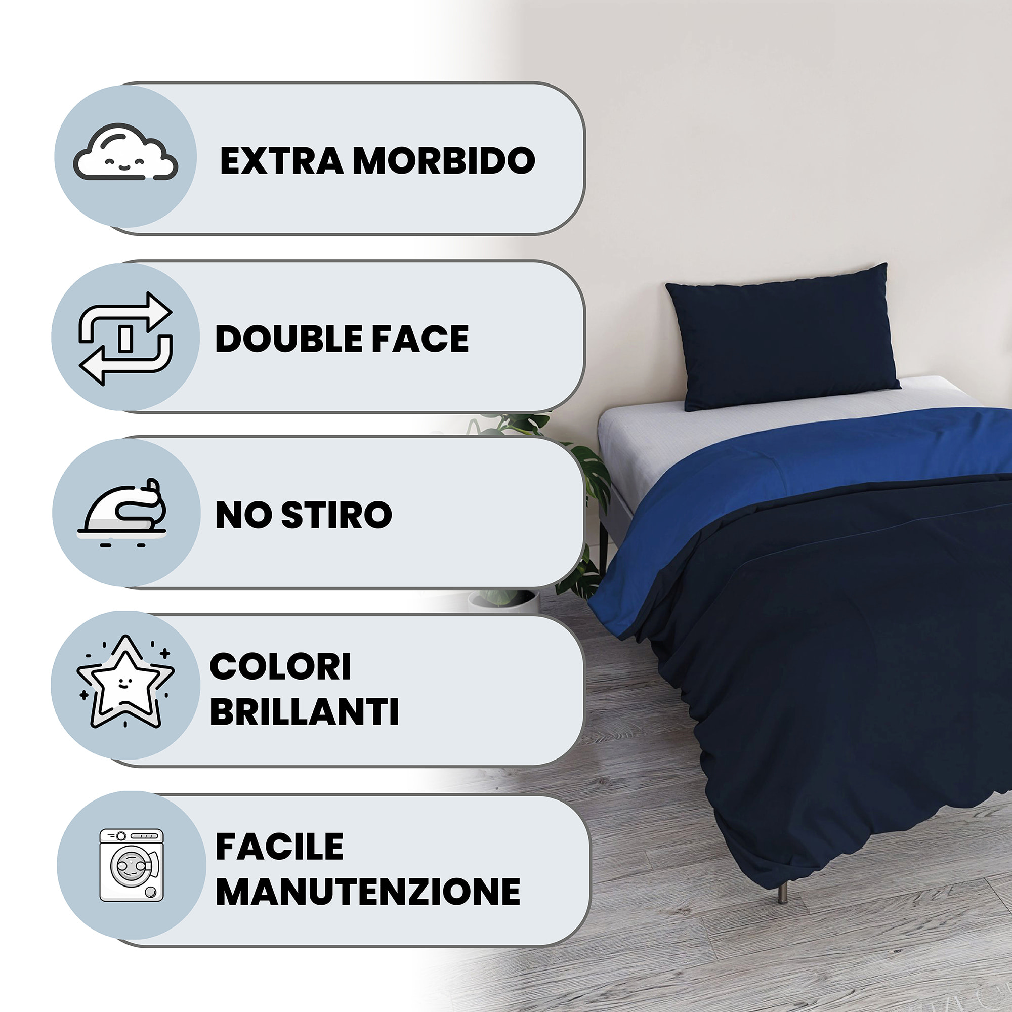 PARURE COPRIPIUMINO VERA SINGOLO