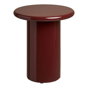Tavolino d'appoggio Otago bordeaux ø45×50 cm