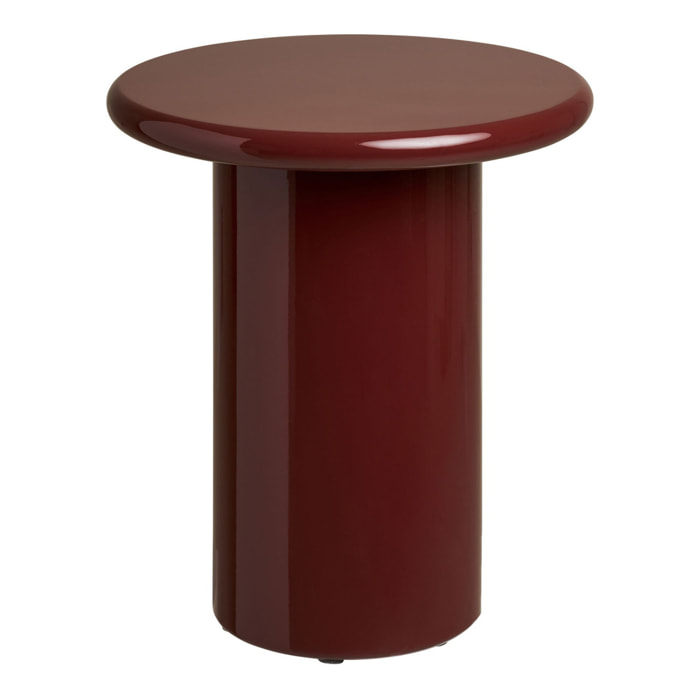 Tavolino d'appoggio Otago bordeaux ø45×50 cm
