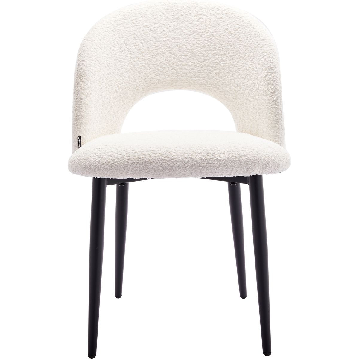 Lot de 2 chaises en tissu bouclette - MOSS