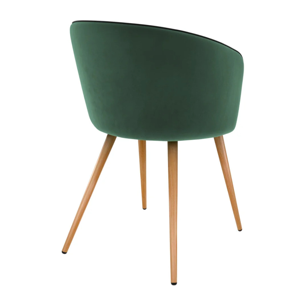 Lot de 2 chaises en velours vert - Chiara
