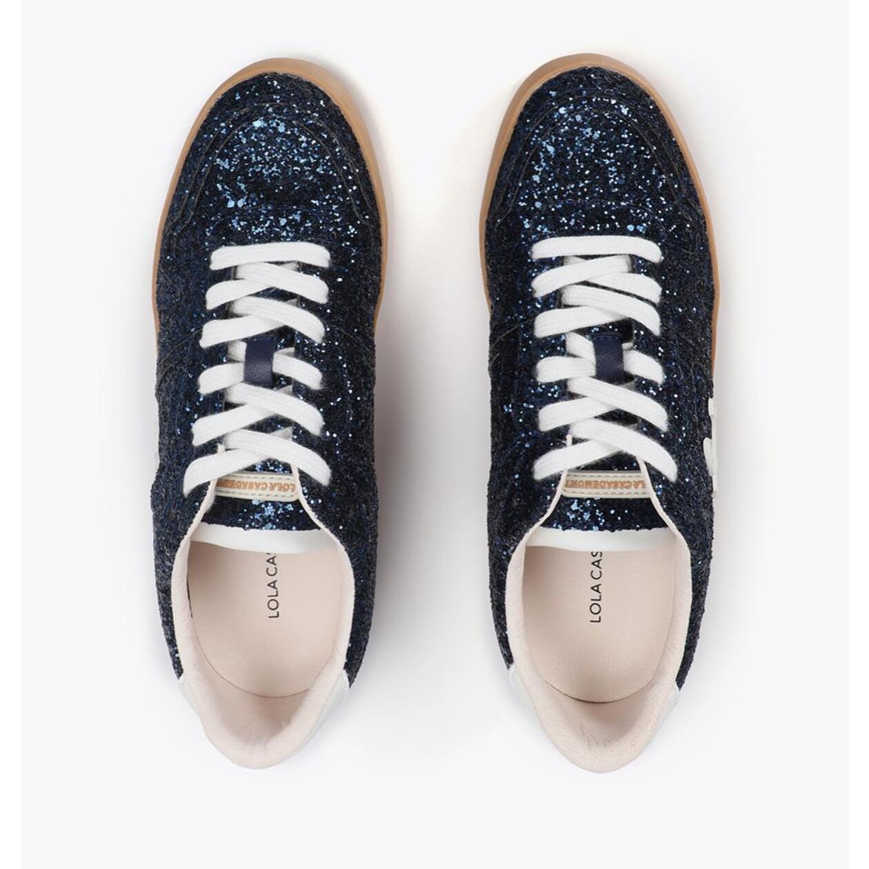 Scarpe da Ginnastica con Zeppa Interna e Dettagli in Pelle