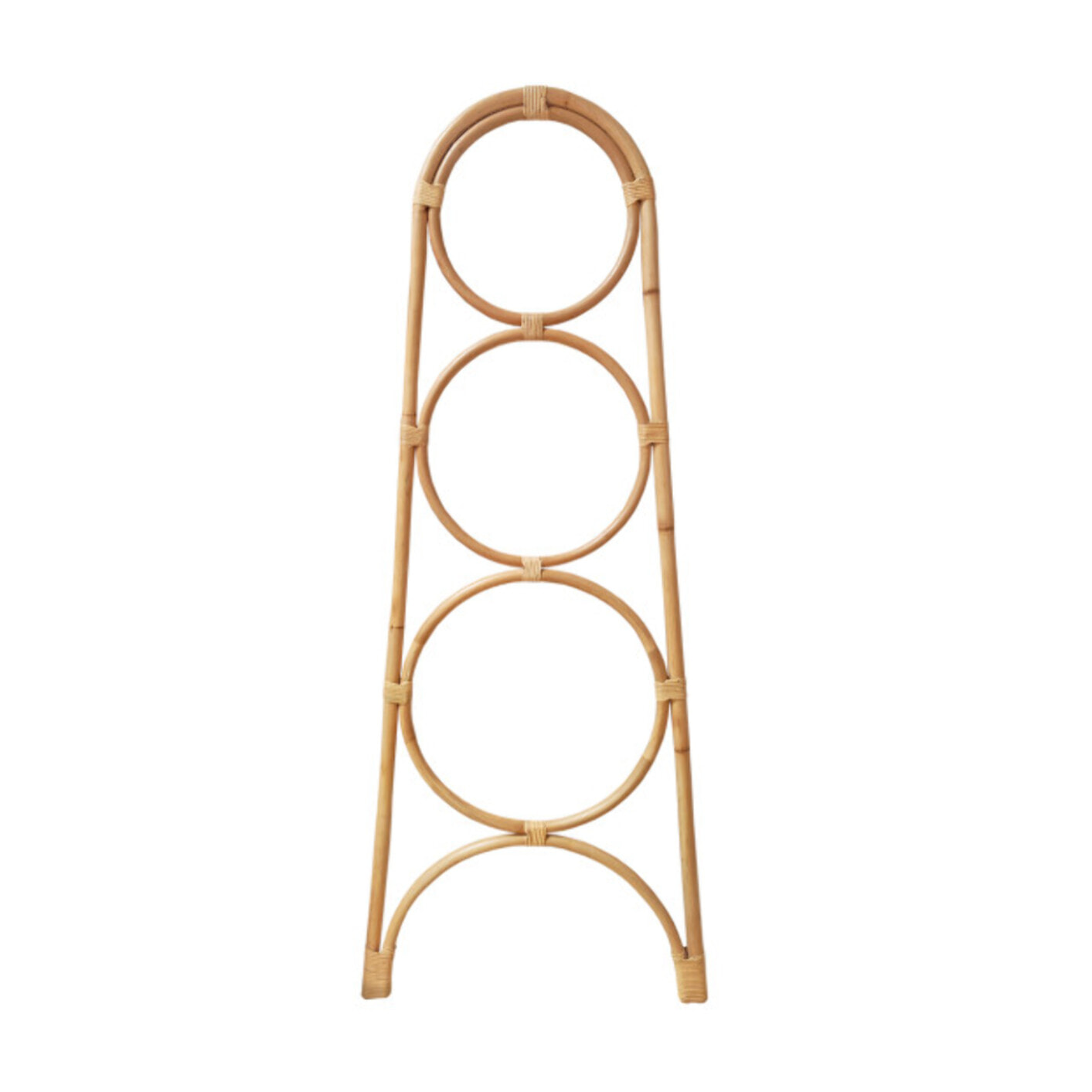 Porte-serviette en rotin de 170 cm à formes - NINON