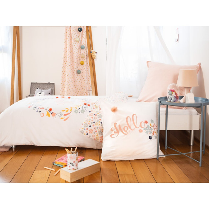 Parure de lit enfant 100% coton - Hello