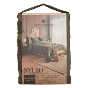 Parure de lit Nyero 220x240cm vert
