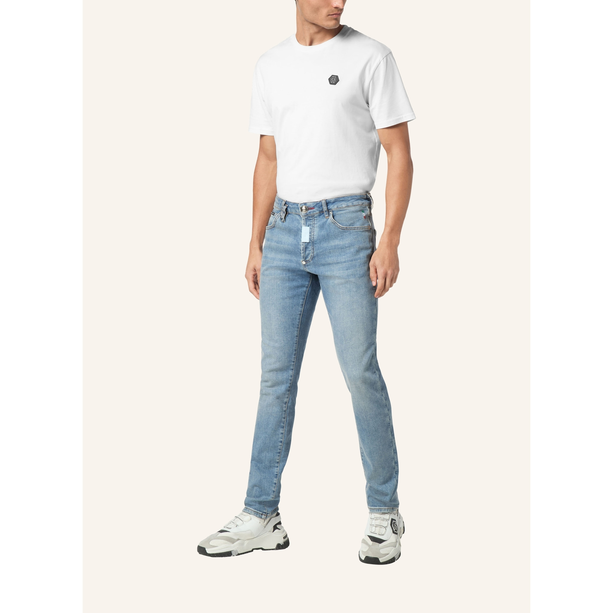 PHILIPP PLEIN Jeans taglio straight HEXAGON