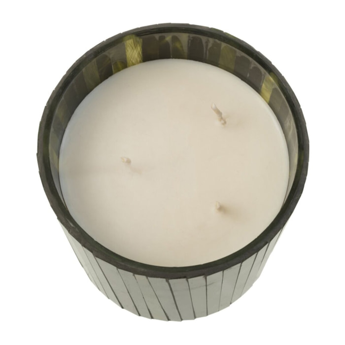 J-Line bougie parfumée Noa - Herbal Serenity - verre - vert - small - 35H