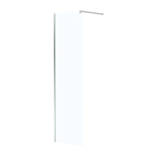 Paroi de Douche 50x195 cm en Verre Trempé 5 mm - Finition Chromé - CHROMED ELEMENTARY