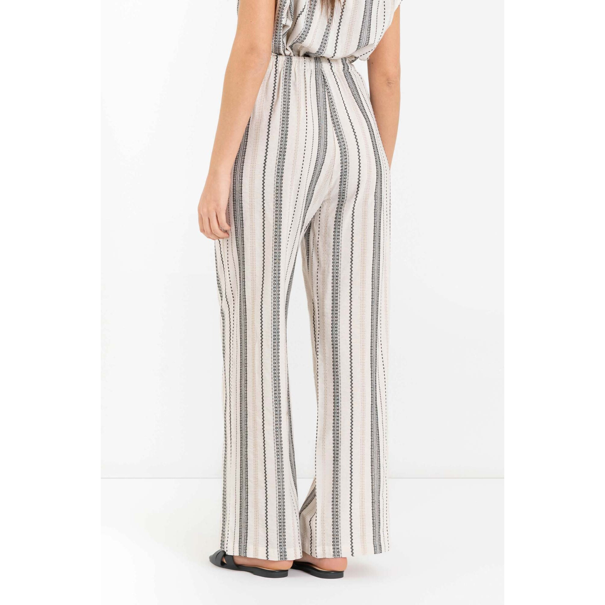 Kocca - Pantaloni a palazzo fantasia a righe Donna