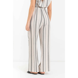 Kocca - Pantaloni a palazzo fantasia a righe Donna