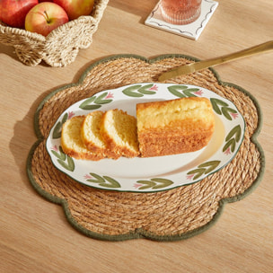 Plat oval Mona 21x33cm vert
