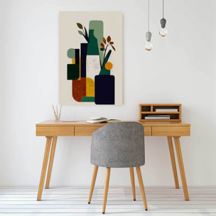 Tableau bouteille et plante  Toile imprimée